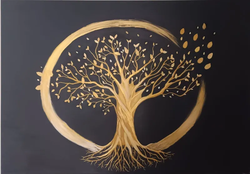 Árbol de la Vida — Acrílico sobre lienzo